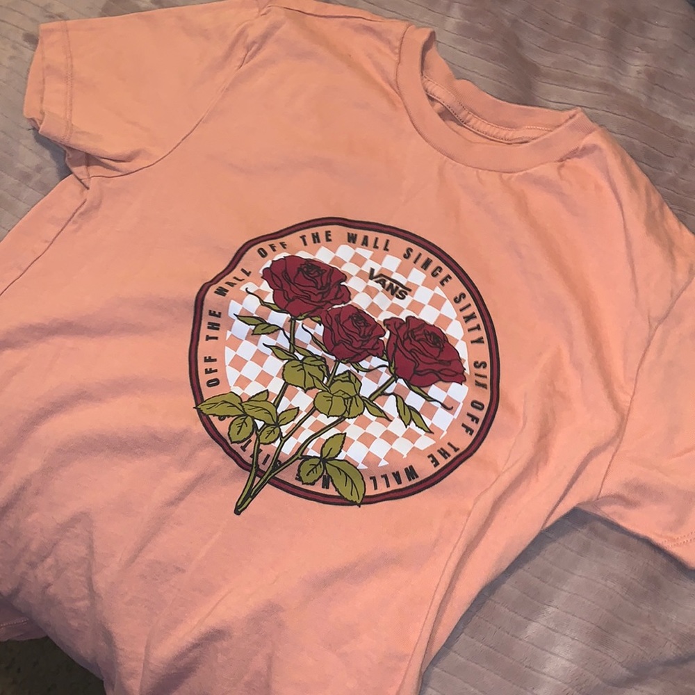 a pink vans shirt
